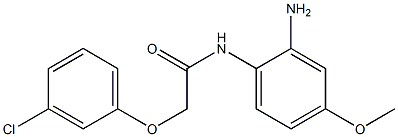 N-(2-amino-4-methoxyphenyl)-2-(3-chlorophenoxy)acetamide 구조식 이미지