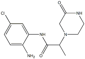 N-(2-amino-5-chlorophenyl)-2-(3-oxopiperazin-1-yl)propanamide 구조식 이미지