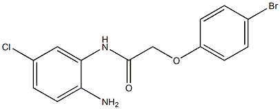 N-(2-amino-5-chlorophenyl)-2-(4-bromophenoxy)acetamide 구조식 이미지