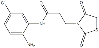 N-(2-amino-5-chlorophenyl)-3-(2,4-dioxo-1,3-thiazolidin-3-yl)propanamide Structure