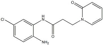 N-(2-amino-5-chlorophenyl)-3-(2-oxopyridin-1(2H)-yl)propanamide 구조식 이미지