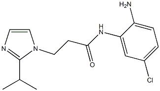 N-(2-amino-5-chlorophenyl)-3-[2-(propan-2-yl)-1H-imidazol-1-yl]propanamide Structure