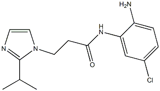 N-(2-amino-5-chlorophenyl)-3-[2-(propan-2-yl)-1H-imidazol-1-yl]propanamide 구조식 이미지