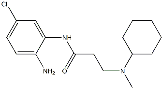 N-(2-amino-5-chlorophenyl)-3-[cyclohexyl(methyl)amino]propanamide 구조식 이미지