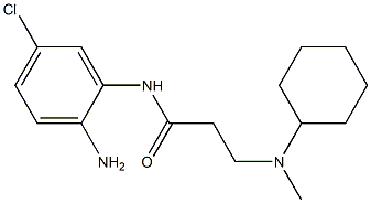 N-(2-amino-5-chlorophenyl)-3-[cyclohexyl(methyl)amino]propanamide Structure