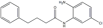 N-(2-amino-5-chlorophenyl)-4-phenylbutanamide 구조식 이미지