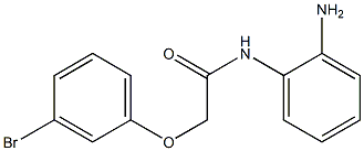N-(2-aminophenyl)-2-(3-bromophenoxy)acetamide 구조식 이미지