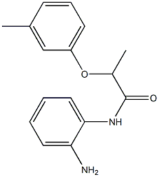 N-(2-aminophenyl)-2-(3-methylphenoxy)propanamide 구조식 이미지