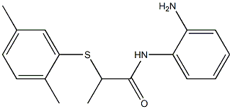 N-(2-aminophenyl)-2-[(2,5-dimethylphenyl)sulfanyl]propanamide Structure