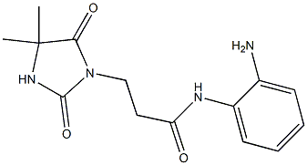 N-(2-aminophenyl)-3-(4,4-dimethyl-2,5-dioxoimidazolidin-1-yl)propanamide 구조식 이미지