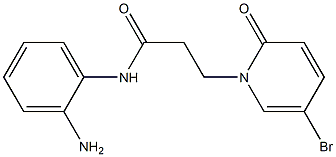 N-(2-aminophenyl)-3-(5-bromo-2-oxo-1,2-dihydropyridin-1-yl)propanamide 구조식 이미지