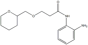 N-(2-aminophenyl)-3-(oxan-2-ylmethoxy)propanamide Structure