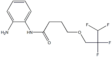 N-(2-aminophenyl)-4-(2,2,3,3-tetrafluoropropoxy)butanamide 구조식 이미지
