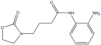 N-(2-aminophenyl)-4-(2-oxo-1,3-oxazolidin-3-yl)butanamide 구조식 이미지