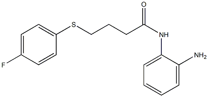 N-(2-aminophenyl)-4-[(4-fluorophenyl)sulfanyl]butanamide 구조식 이미지