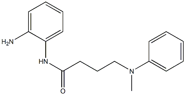 N-(2-aminophenyl)-4-[methyl(phenyl)amino]butanamide 구조식 이미지