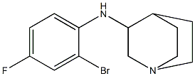 N-(2-bromo-4-fluorophenyl)-1-azabicyclo[2.2.2]octan-3-amine 구조식 이미지