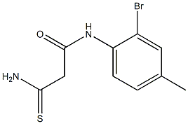 N-(2-bromo-4-methylphenyl)-2-carbamothioylacetamide Structure