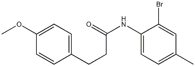 N-(2-bromo-4-methylphenyl)-3-(4-methoxyphenyl)propanamide Structure