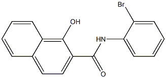 N-(2-bromophenyl)-1-hydroxynaphthalene-2-carboxamide 구조식 이미지