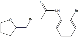 N-(2-bromophenyl)-2-[(oxolan-2-ylmethyl)amino]acetamide 구조식 이미지