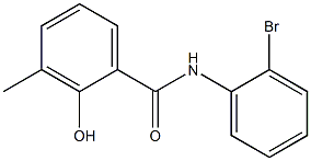 N-(2-bromophenyl)-2-hydroxy-3-methylbenzamide 구조식 이미지