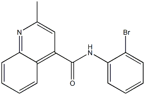 N-(2-bromophenyl)-2-methylquinoline-4-carboxamide Structure