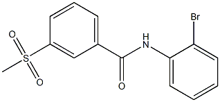 N-(2-bromophenyl)-3-methanesulfonylbenzamide Structure