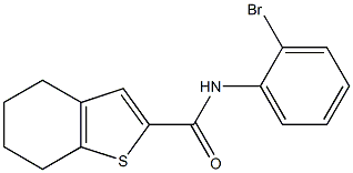 N-(2-bromophenyl)-4,5,6,7-tetrahydro-1-benzothiophene-2-carboxamide Structure