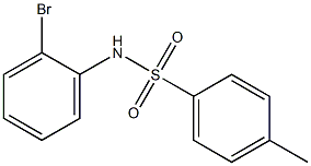 N-(2-bromophenyl)-4-methylbenzenesulfonamide Structure
