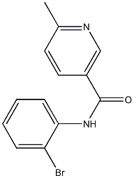 N-(2-bromophenyl)-6-methylnicotinamide 구조식 이미지