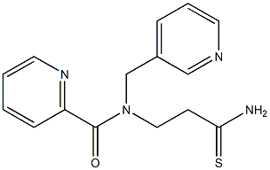 N-(2-carbamothioylethyl)-N-(pyridin-3-ylmethyl)pyridine-2-carboxamide 구조식 이미지