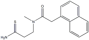 N-(2-carbamothioylethyl)-N-methyl-2-(naphthalen-1-yl)acetamide Structure