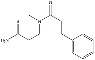 N-(2-carbamothioylethyl)-N-methyl-3-phenylpropanamide 구조식 이미지