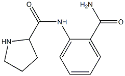 N-(2-carbamoylphenyl)pyrrolidine-2-carboxamide 구조식 이미지