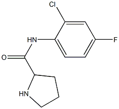 N-(2-chloro-4-fluorophenyl)pyrrolidine-2-carboxamide Structure