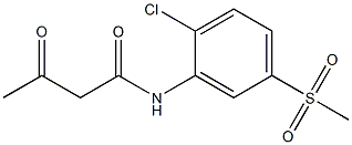 N-(2-chloro-5-methanesulfonylphenyl)-3-oxobutanamide Structure