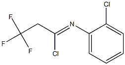 N-(2-chlorophenyl)-2,2,2-trifluoroethanecarbonimidoyl chloride Structure