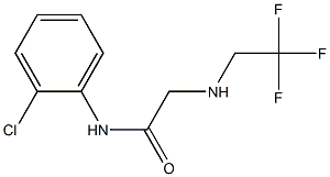 N-(2-chlorophenyl)-2-[(2,2,2-trifluoroethyl)amino]acetamide Structure