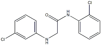 N-(2-chlorophenyl)-2-[(3-chlorophenyl)amino]acetamide 구조식 이미지