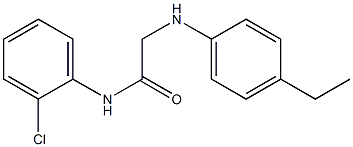 N-(2-chlorophenyl)-2-[(4-ethylphenyl)amino]acetamide 구조식 이미지