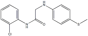 N-(2-chlorophenyl)-2-{[4-(methylsulfanyl)phenyl]amino}acetamide 구조식 이미지