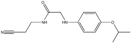 N-(2-cyanoethyl)-2-{[4-(propan-2-yloxy)phenyl]amino}acetamide Structure