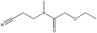 N-(2-cyanoethyl)-2-ethoxy-N-methylacetamide 구조식 이미지