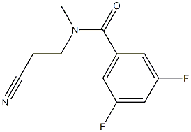 N-(2-cyanoethyl)-3,5-difluoro-N-methylbenzamide Structure