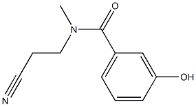 N-(2-cyanoethyl)-3-hydroxy-N-methylbenzamide 구조식 이미지