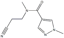 N-(2-cyanoethyl)-N,1-dimethyl-1H-pyrazole-4-carboxamide Structure