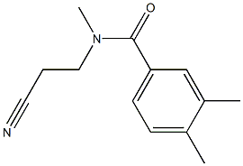 N-(2-cyanoethyl)-N,3,4-trimethylbenzamide 구조식 이미지