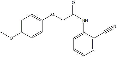 N-(2-cyanophenyl)-2-(4-methoxyphenoxy)acetamide 구조식 이미지