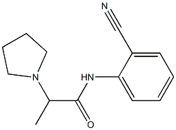 N-(2-cyanophenyl)-2-(pyrrolidin-1-yl)propanamide Structure